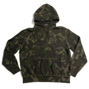 Polo Ralph Lauren Hoodie Men XXL 2XL Camo Pullover Hood Military Kangaroo Pocket